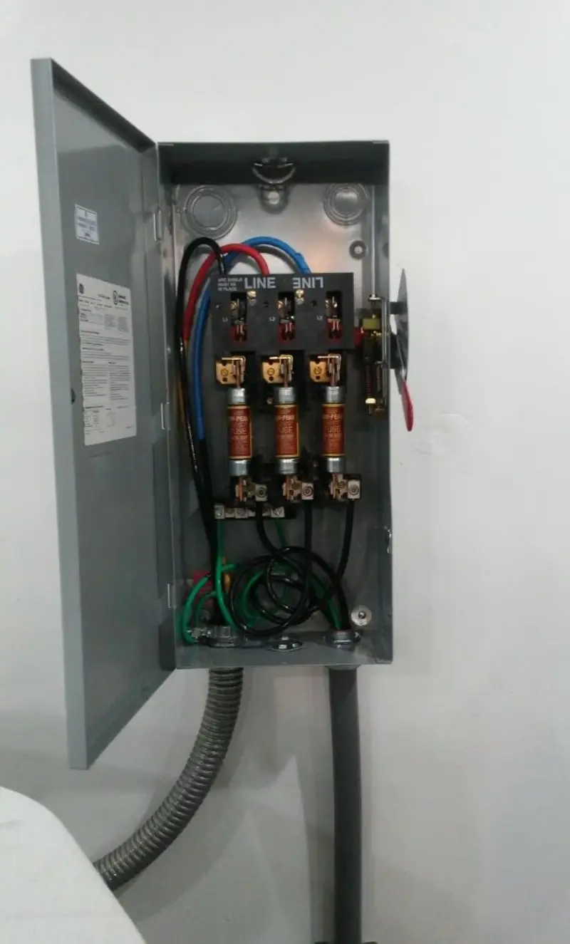 Three-phase disconnect switch installed for Electrical Wiring & Rewiring in Chicopee